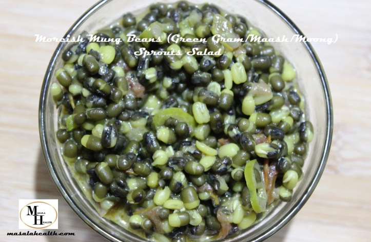 Moreish Mung Beans Sprouts Salad - Recipe in masalahealth.com